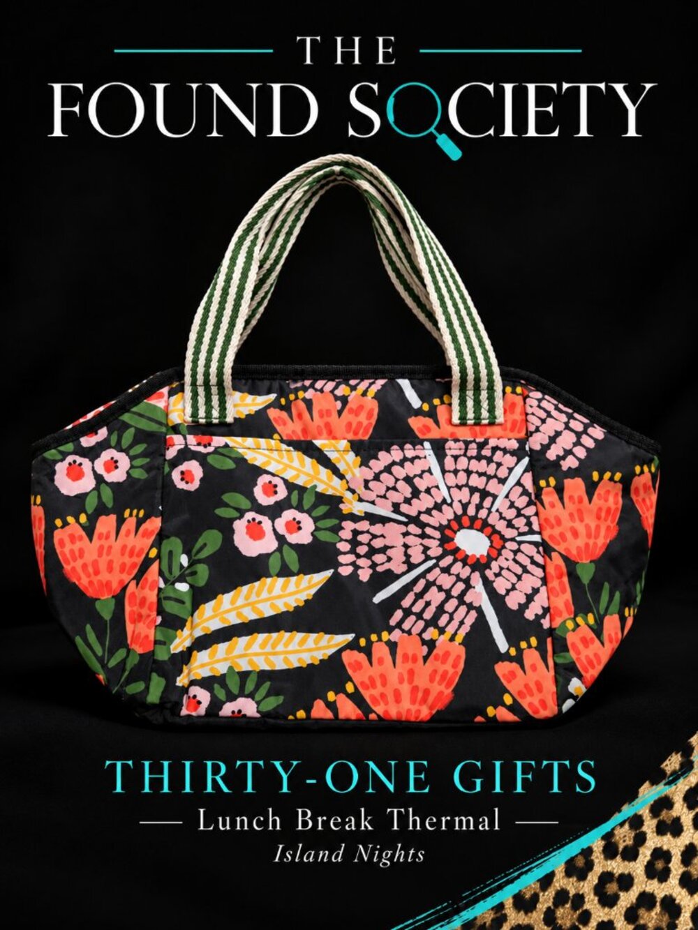 Thirty-One Lunch Break Thermal Island Nights Floral Insulated Lunch Tote